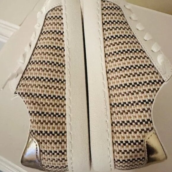 NEW IN BOX Vintage Havana Carla Tweed Fashion Sneaker Brown, Tan Tweed Size 7.5 - Picture 5 of 10